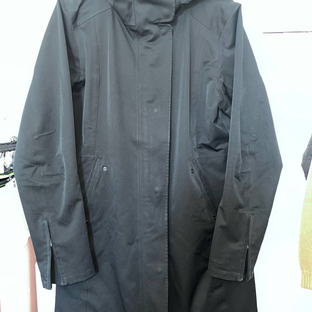 Patagonia Jacket Womens Full Zip Trench H2NO Waterproof Rain Coat